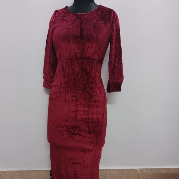 Red bodycon dress...one time used....small size